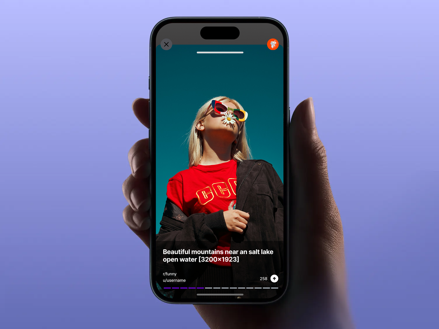 Scrubbber feed with saved Reddit media
